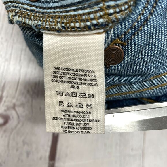 Free People Women Distressed Ankle Jeans Size 25 Blue Denim B363 -30 - Picture 12 of 16